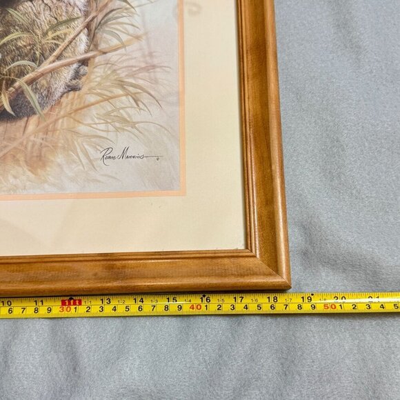 Vintage Ruane Manning Koala Bears Print: Rustic 1980s Wooden Framed 18" x 22" - Picture 11 of 12
